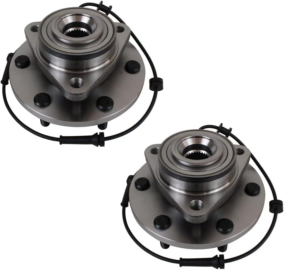 Autoround 515125 2 Pack [4WD/AWD] Front Wheel Bearing and Hub Assembly fit for 2008-2012 Nissan Titan/Armada, 08-10 Infiniti QX56, 6 Lug W/ABS