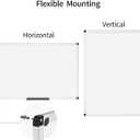 VIZ-PRO Magnetic Whiteboard/Dry Erase Board, 18 X 12 Inches, Includes 1 Eraser & 2 Markers & 4 Magnets