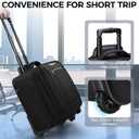 Ytonet Rolling Laptop Bag Women, Rolling Briefcase for Women Men with Cup Holder, 18" Large Carry On Laptops Bags with Wheels, Water Resistant Overnight Roller Computer Bag for Work Travel Business