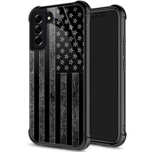 ZHEGAILIAN for Samsung Galaxy S21 Case, Military-Grade Protection, All-Around Shockproof Corners, Anti-Scratch Phone Case for Samsung Galaxy S21 - Gray Flag