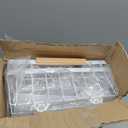 Kitstorack Under Sink Organizer, 2 Packs 2 Tier Under Sink Organizers and Storage, Slide out Pull out Cabinet Organizer Shelf, Metal Sliding Drawer for Kitchen Bathroom Pantry Closet Rack(White)