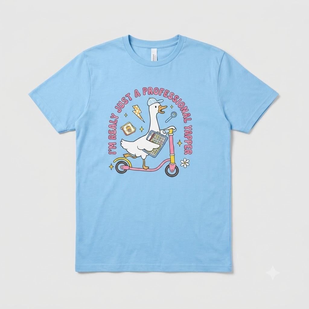 Women Professional Yapper Therapist Goose Speech Therapy SLP T-Shirt, 2XL
