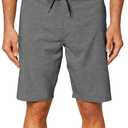 O'NEILL Men's Board Shorts, 20 Inch Outseam Hyperfreak Board Shorts, Premium Mens Board Shorts for Comfort and Style (28, Heather Grey)