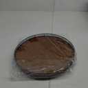 Farmhouse Oak 13" Lazy Susan Turntable Organizer for Cabinet, Round Wooden Lazy Susan Organization and Storage for Dining Table, Pantry, Kitchen, Countertop, Cupboard,Home Decor, Walnut Wood