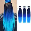 26 Inch 3 Pack Pre Stretched Braiding Hair