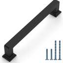 10 Pack 5"(128mm) Matte Black Cabinet Handles Kitchen Cabinet Pulls Black Drawer Handles Cupboard Hardware for Cabinets
