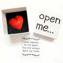 I Love You Gift for Girlfriend Boyfriend,Handmade Wood Love Heart Gift,Valentines Day Christmas Anniversary Birthday Gifts,Matchbox Gifts (Love Heart)