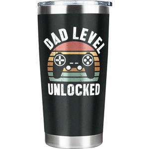 New Dad Tumbler, First Time Dad Gifts, Pregnancy Announcement for Husband Boyfriend, Fathers Day Christmas Birthday Gifts 20 Oz