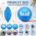 12 Pcs 16 Inches Graduation Beach Balls 2026 Graduation Pool Floats Party Decorations Congrats Grad Balls for Class of 2026 Swimming Pool Party Water Sand Summer Game