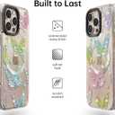Magnetic for iPhone 16 Pro Max Magsafe Case Cute - Durable Shockproof 6.6 ft Drop Impact Phone Case - Funny Diamond Butterfly Design for iPhone 16 Pro Max 6.9"