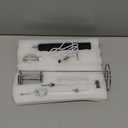 Colarlemo Milk Frother Handheld Rechargeable with Stand, Frother Wand Drink Mixer Electric Whisk for Coffee, Detachable With 3 Stainless Whisks, Hand Mixer for Lattes, Cappuccino, Matcha, Egg, Black