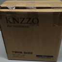 Twin Air Mattress with Built-in Pump, 18" Top Inflatable Mattress with Waterproof Flocking Fabric, Three-Minute Quick-Inflatable Bed. Portable Blow Up Mattress for Home, Outdoor and Guests (Blue)