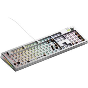 GLORIOUS Gaming - GMMK 3 PRO Barebones Custom Keyboard Kit w/Knob, Custom Modular Aluminum Body & Gasket System, Hotswappable 100% Keyboard, Sound Dampening Foam, Aluminum Switch Plate ANSI (Silver)