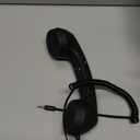 Retro 3.5mm Telephone Handset Cell Phone Receiver Mic Microphone Speaker for iPhone iPad Mobile Phones Cellphone Smartphone (Black)