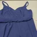 Dressever Summer Cocktail Dress V-Neck Adjustable Spaghetti Strap Chiffon Sundress (Large)
