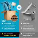 Medium Moving & Shipping Boxes 14x10x6 inches (10-Pack) - Extra Strength 200 lb vs Regular - USA-Made Corrugated Cardboard Boxes for Delivery - Box for Shipping & Packaging by IDL Packaging