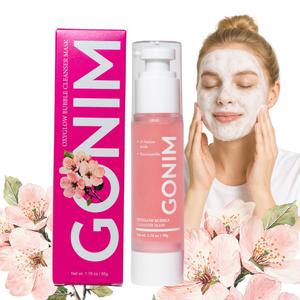 GONIM Face Wash Deep Facial Cleanser with 3s Self-Foaming, Weekly Bubble Face Mask for Oily Skin, Daily Face Wash for Makeup Remover, Collagen+Ceramides+Niacinamide, Deep Cleansing 50ml/1.76oz