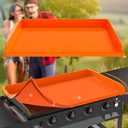 36" Silicone Griddle Cover for 36 Inch Blackstone Griddle Accessories, Fit for Omnivore Griddle Plate Full Wrap-Around Heavy Duty Food Grade Silicone Grill Mat, Protect from Dirt & Rust