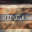 Wooden Pile Type Flocked Doormat, Home Design with Wood Grain Pattern, Indoor Outdoor Entrance Mat, Non-Slip Rubber Backing, 44.5 * 73CM