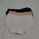 Altheanray Womens Underwear Cotton Underwear for Women Seamless Hipster Bikini Briefs Panties 6 Pack (Small, Blackwhiteskin)