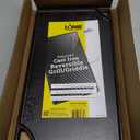 Lodge Reversible Cast Iron Grill/ Griddle – 9.5 x 16.75 Inch Pre-Seasoned Cooking Surface – Flat & Ribbed Sides – Use on Stove, Grill, or Campfire – Made in the USA – Heavy-Duty, Black