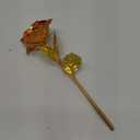 LOVEINUSA Artificial Gold Rose Flower Gifts for Her, Purple Eternity Rose Glass Forever Flowers for Mom from Daughter/Son, Valentine's Day, Birthday, Mother's Day, Anniversary