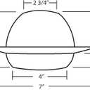 NICOR Lighting 6 inch White Recessed Eyeball Trim Designed for 6 inch Housings (17506WH)