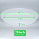 6 Pack of 10 inch Plant Saucer Clear, Heavy Duty Plastic Plant Saucer 10 inch, Durable Plant Tray for Pots, Flower Plant Saucers for Indoors, Plant Trays for Planter 8"/9"/10" (10", Clear)