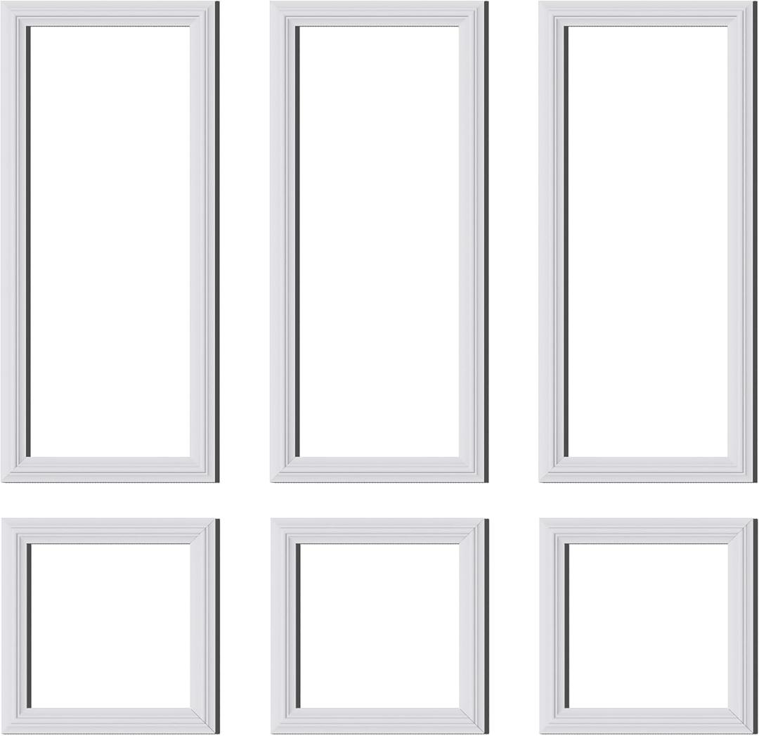 Panels Peel and Stick Premade Wainscoting Accent Wall Panels for Interior Wall Decor Easy DIY Build and Batten Chair Rail & Picture Frame Door Decor