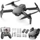 NEHEME Drones for Kids with Camera - Remote Control Helicopter Toys Gifts for Boys Girls, 1080P HD FPV RC Quadcopter for Adults, One Key Start/Land, Altitude Hold, Gravity Control, 2 Batteries, Black