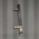 EaseLife 12" Stainless Steel Sliding Barn Door Pull Handle with Flush Hardware Set,Double Sided,Brushed Finish,Square,2 Pack (Silver)