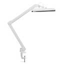 Kings County Tools LED Desk Lamp with Clamp - Architect Desk Light with Adjustable Swing Arm, Dual Light, and 16 Lighting Options - 32” Tall Task Lamp for Office Accessories (White)