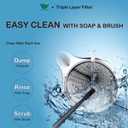 Dailybrew Triple Layer Pour Over Coffee Filter Durable Pour Over Coffee Dripper Easy Clean Metal Cone Filter Paperless Stainless Steel Pour Over Coffee Maker With Holder 2 Cup (HOLDER)