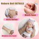 OtardDolls 33cm Reborn Baby Dolls Silicone Full Body Girl Lifelike Handmade Painted Dolls Silicone Reborn Babies for Kids