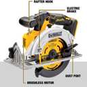 DEWALT 20V MAX* 6-1/2 in. Brushless Cordless Circular Saw, Tool Only (DCS565B)