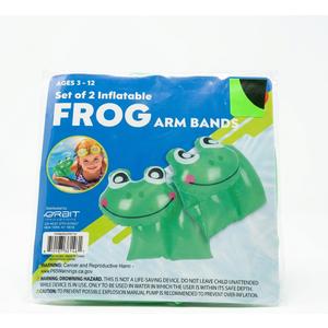 Inflatable Frog Arm Bands Pack of 4