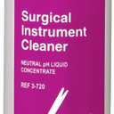 Surgical Instrument Cleaner, 8 fl. oz. (0.24 Liter) Bottles. Super Concentrate Formula for Manual and ultrasonic Cleaning or Soaking of Surgical Instruments, Accessories and Glassware.