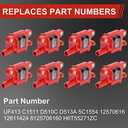 Set of 8 UF413 Square Ignition Coils with 8mm 748UU Spark Plug Wires, Compatible with Chevy Silverado 1500 GMC Pontiac G8 Grand Prix H3 Tahoe Yukon,Replacement for UF413 D510C 5C1554