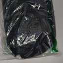 LOMON Womens 3/4 Sleeve Tops Cotton Linen Shirts V Neck Lace Casual Loose Fit Blouses Boho Fashion (Black)