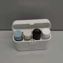 Travel Bottles with Case, 4x2oz TSA Approved, Leak-Proof, Press to Unlock, Compact & Portable Travel Toiletries (White)