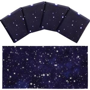 Hortsun 4 Pack Fluorescent Light Covers 4 x 2 Feet Magnetic Light Cover for Drop Ceiling, Fluorescent Ceiling Shade Filters for Office Classroom Home Hospital Decor(Starry Sky)