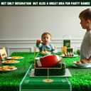 3 PCS Metal Football Goal Post Decoration Football Table Decor Football Field Goal Post Decoration Football Table Decorations for Football Theme Birthday Party Supplies