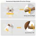 White Plug in Wall Sconces Set of 2, Modern Wall Light with Plug in Cord, Wooden Plug in Sconce with Hammered Metal Shade, Corded Wall Sconce Light Wall Lamp for Bedroom, Living Room, Hallway