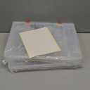 Juexica 2 Pcs Large 48 Grids Plastic Storage Bead Organizer Box, Tackle Box, Compartment Organizer Container with Adjustable Dividers for Jewelry Art Crafts Toys Screw Small Parts(Clear)