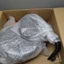 Height Adjustable Rolling Shop Stool with Back Support - Kitchen Stool with Wheels Heavy Duty for Salon, Spa, Massage, Tattoo, Esthetician - Extra Thick for Extreme Comfort (Black)