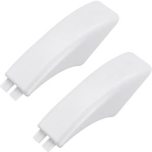 2 x WB07K10043 Oven Door Handle White End Cap for GE Range Stove Replacement Parts for General Electric Hotpoint Microwave WB07T10144 WB07X10132 242805 AP3140301 PS228368 (2-Pack)