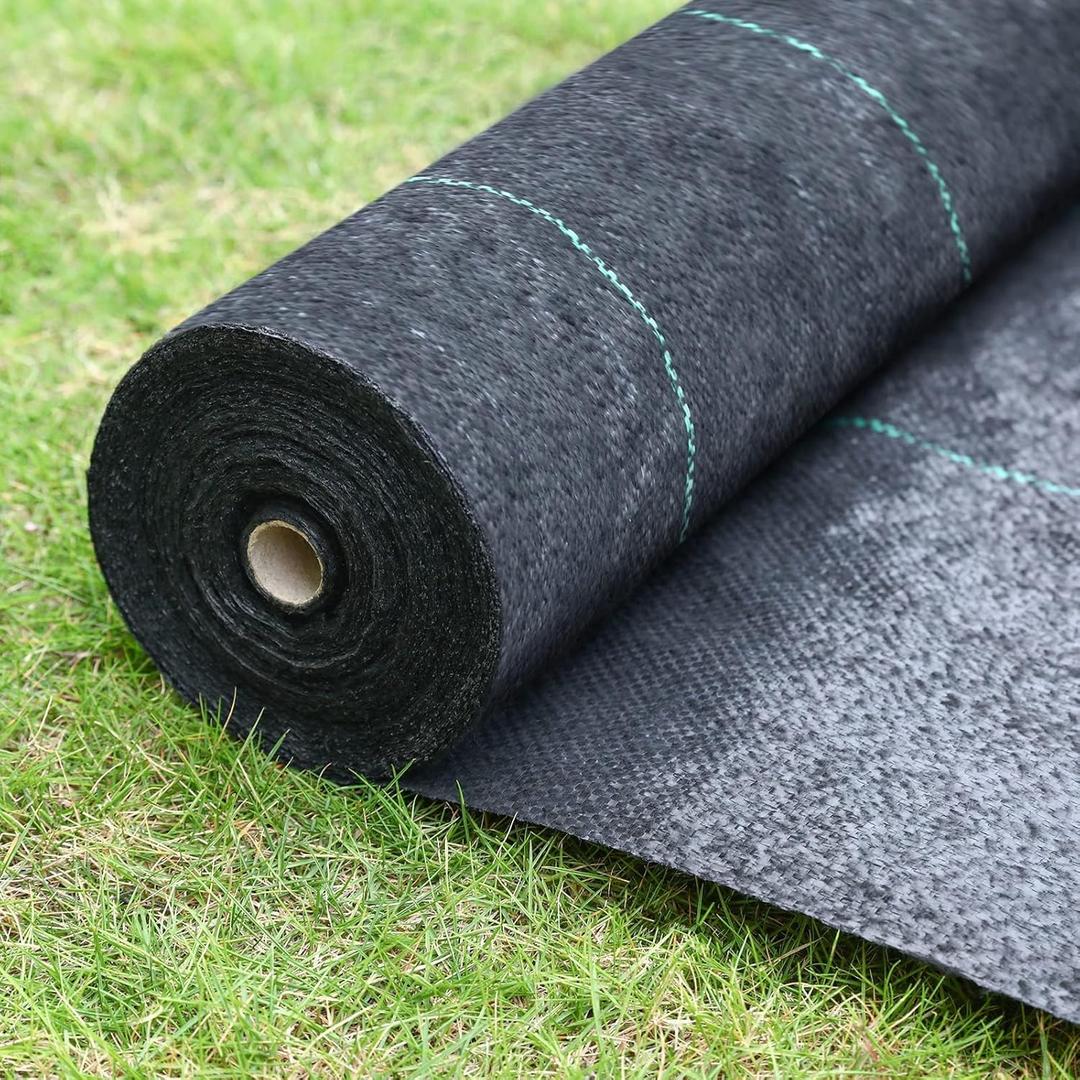 Land Guard 4ft x 300ft Weed Barrier Fabric Heavy Dusty, Ground Cover, Weed Mat, Woven Landscape Fabric for Garden, Lawn and Outdoor Project (black)