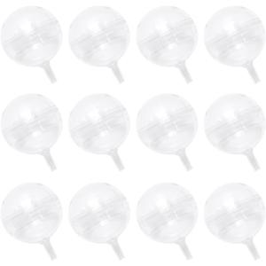 100Pcs Clear Chocolate Box Holder Plastic Round Chocolate Ball Bouquet Holder Flower Packaging Support Rack for Birthday Party