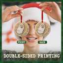 5 x Adore Him Nativity Scene Christmas Ornament 2025 - Baby Jesus Christian Ornament, Religious Christmas Tree Decoration for Believers - Faith-Based Gift Celebrating The Birth of Jesus