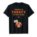 Mom Funny Turkey Thanksgiving Pregnancy Announcement Women T-Shirt, XL